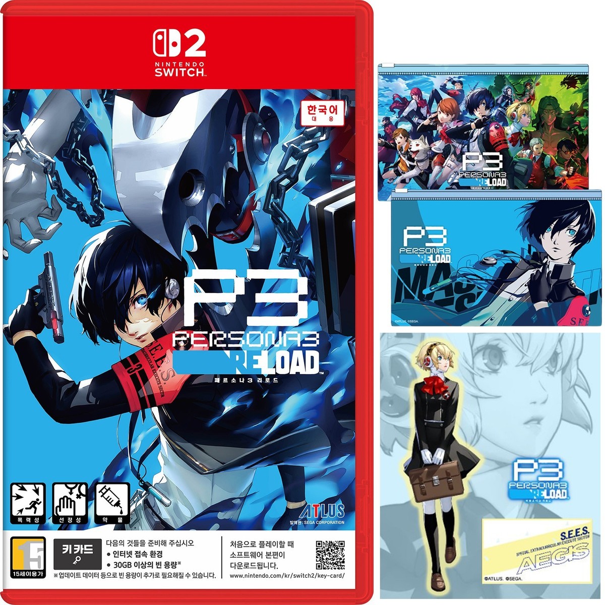 Switch 2 Persona 3 Reload + Aegis Stand & Pouch [Korean English