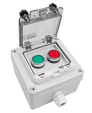 Emergency Push Button Box, 660V 10A Momentary Start Red Stop  Green StartA