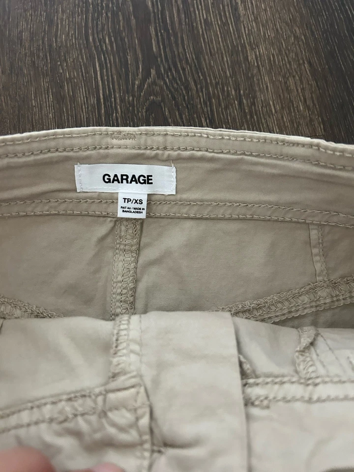 NUEVA Minifalda Carga Garage Caqui XS Preppy Foto 3 de 4