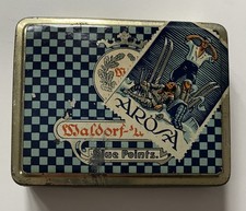 Alte Blechdose Waldorf Astoria "Blue Points AROSA"  20 Zigaretten Cigarettes Tin