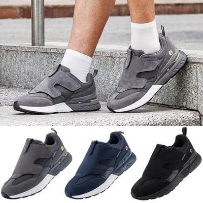 FitVille Herren Laufschuhe Walkingschuhe Klettverschluss Breite Füße rutschfest