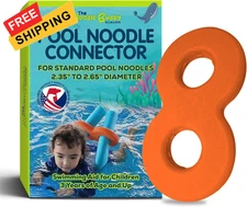 Pool Noodles Accessory: The Noodle Buddy - Child-Safe 11 inches x 6", Orange 