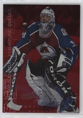 1999 ITG Be A Player Millennium Signature Series Ruby /1000 Patrick Roy HOF 0h1