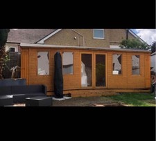 20 x 6 WORKSHOP SHED extra large summer house eco grids dismantled to go