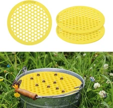 Bee Water Cup for Watering Bees - 2 Pack EVA Foam Floating Yellow 