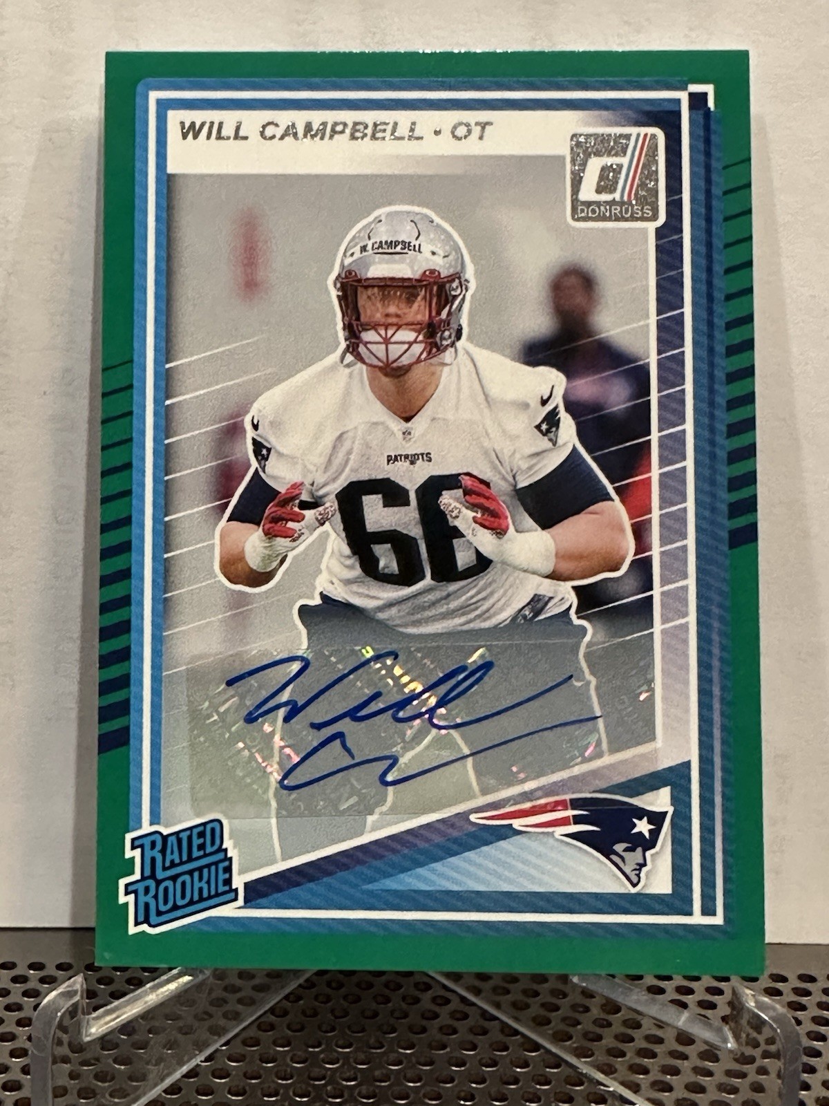 2025 Panini Donruss - Rated Rookie Will Campbell #345 Green Autographs (AU, RC)