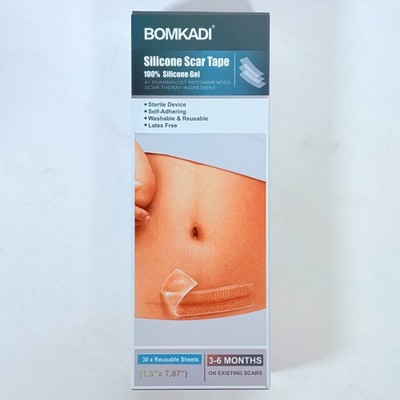 ! 30 PACK ! Scar Removal Silicone Tape Hypertrophic & Keloids 1.5'' x 7.87'' FDA