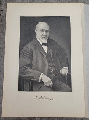 1916 EDWARD PAYSON BORDEN Falls River Massachusetts Philanthropist Print
