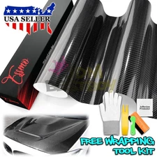 7D Carbon Fiber Low Tack High Gloss Car Vinyl Vehicle Wrap Sticker Decal Sheet
