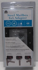 Mailbox Adapter Plate Architectural Mailboxes  4" x 4" Black New