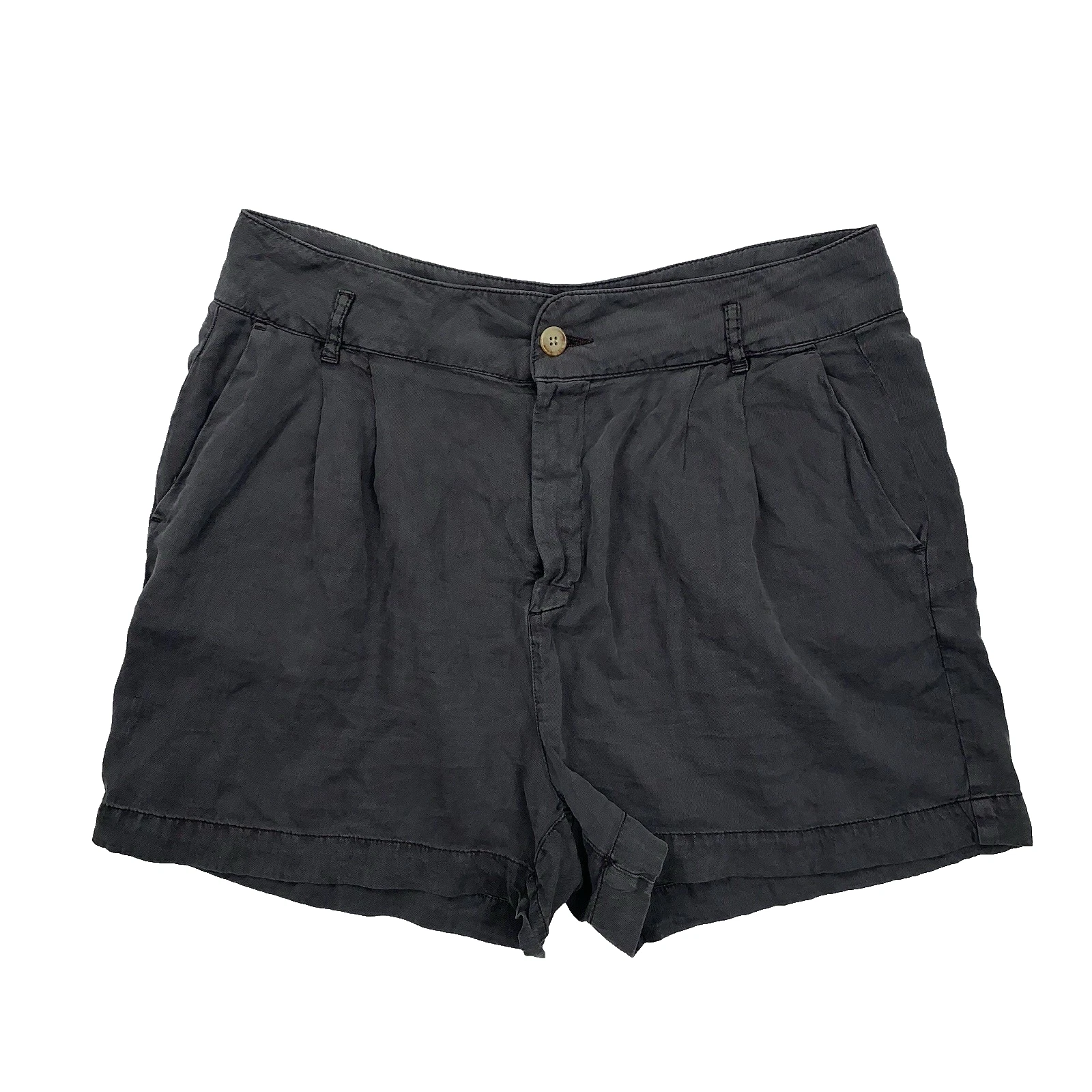 Faherty Womens Tencel Linen Shorts Size Large Gray Lightweight pleated front
Opens in a new window o