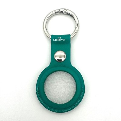 The Glenlivet Apple AirTag Holder Keychain Faux Leather Promo Rum Cask Launch