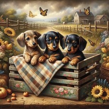 Dog Diamond Art Kits for Adults - Dachshund Diamond Painting Kits for Adults Beg
