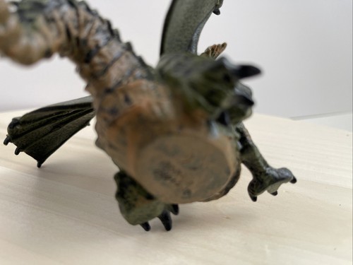Papo 2005 Green Dragon With Flames action Figure Medieval Toy - Picture 7 of 9