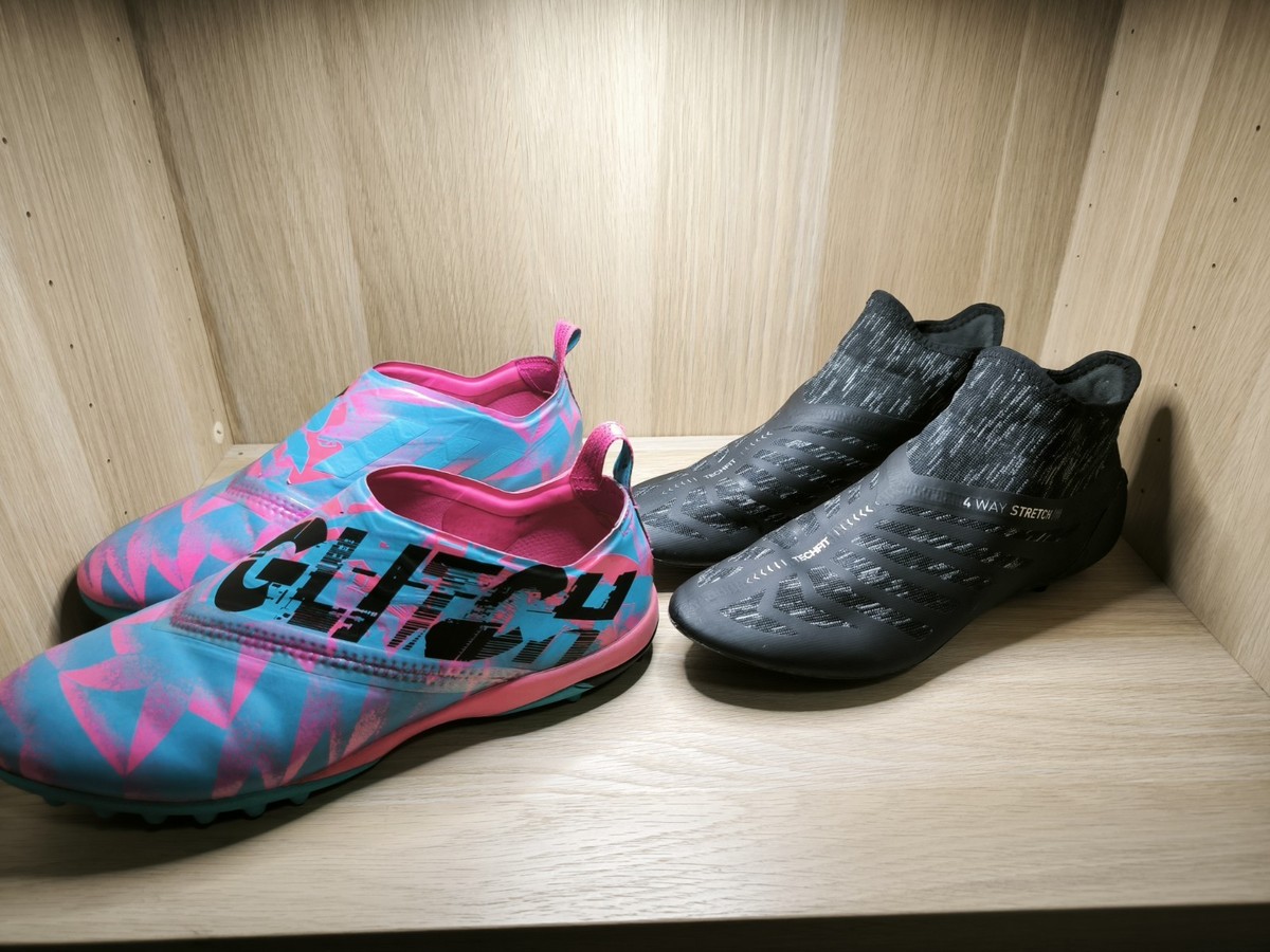 Adidas Glitch FG TF Bundle 2 Pairs Skins + 1 Socks US 9 UK 