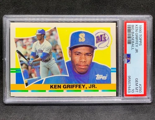 1990 Topps Big Baseball KEN GRIFFEY Jr Mariners HOF Jumbo #250 Gem Mint PSA 10