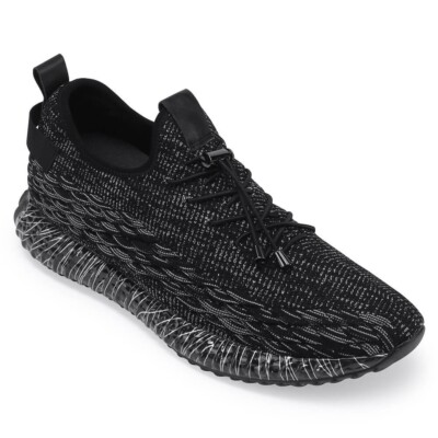 US9 CHAMARIPA 7CM/2.76'' Elevator Shoes Men Height Increasing black Sneaker
