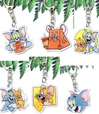 lot 20pcs cartoon anime mix Acrylic Keychain Key Chain Girls boy Keyring gifts