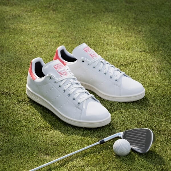 adidas Stan Smith Golf Footwear White Pre Loved Scarlet