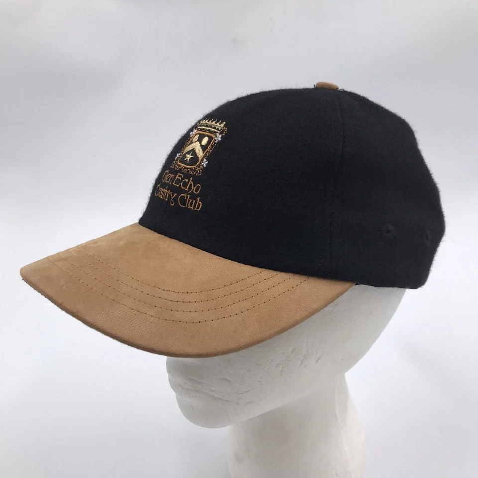 Vintage Glen Echo Country Club Baseball Cap Retro St Louis Suede Adjustable Hat - Image 2 of 4