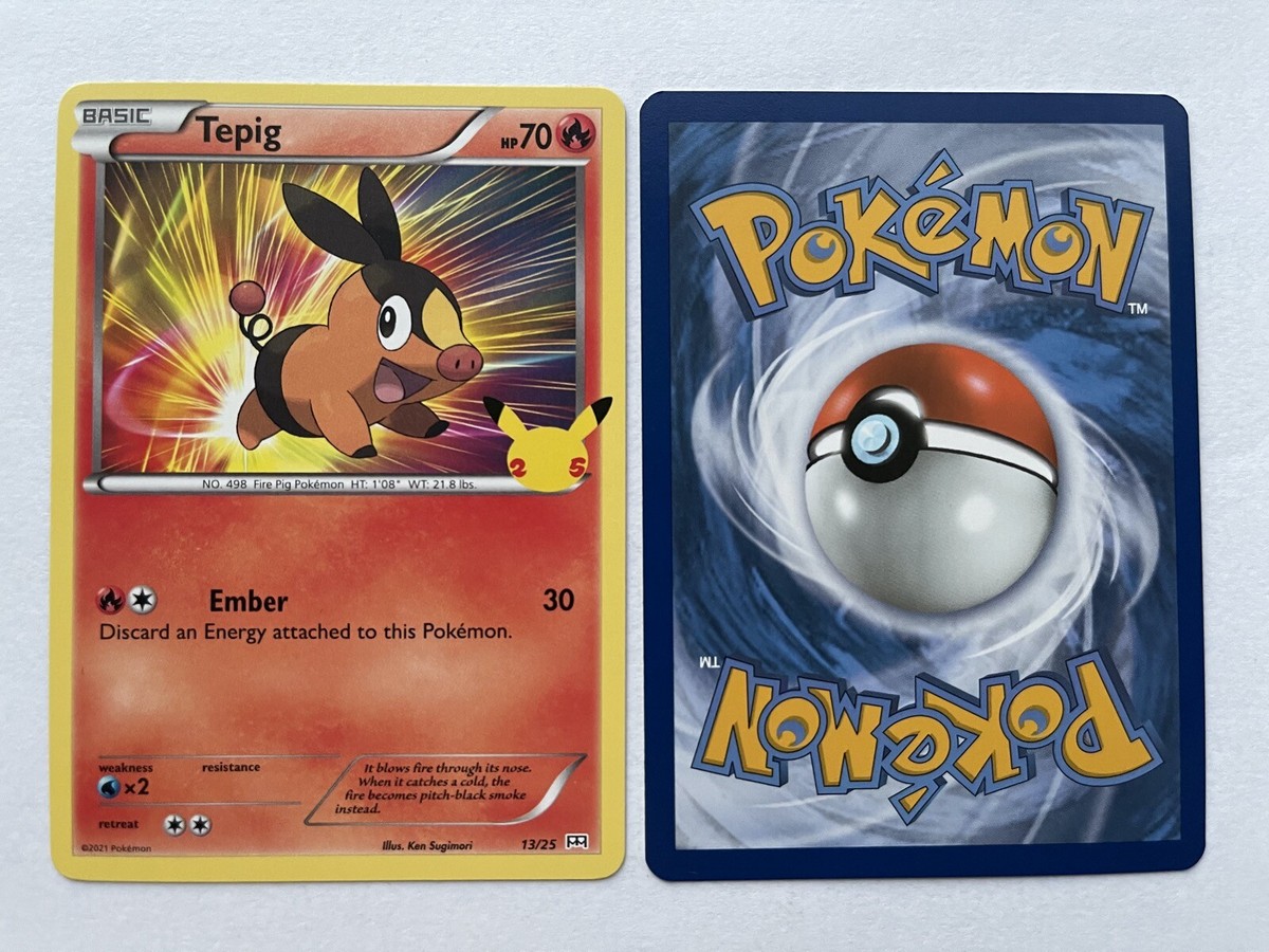tepig mcdonalds pokemon card Pokemon - McDonalds - 25th Anniversary Collection - Tepig - 13/25 main image 0