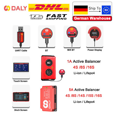DALY BMS Accessories Active Balancer Equalizer /BT Module/RS485/LCD Display DE