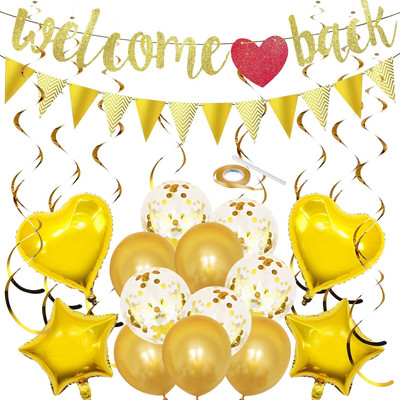 28 Stück Welcome Back Welcome Home Welcome Back Girlande Welcome Back Deko Für S