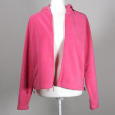 Y2K Vintage Ralph by Ralph Lauren Pink Fleece Zip Up Hoodie Size Large