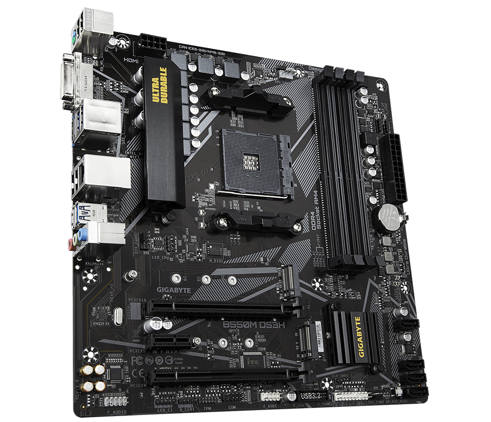 AMD RYZEN 5 5600X BUNDLE - 6 CORE - GIGABYTE B550M-DS3H