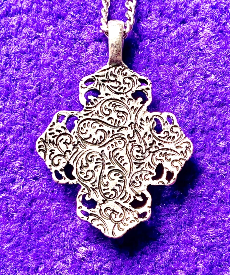 COLLAR MYSTIQUE ANGELIS LAVANDA CRISTAL DE SWAROVSKI + VIDRIO DICROICO NUEVO SIN ETIQUETAS✨PERSONALIZADO✨ Foto 3 de 4