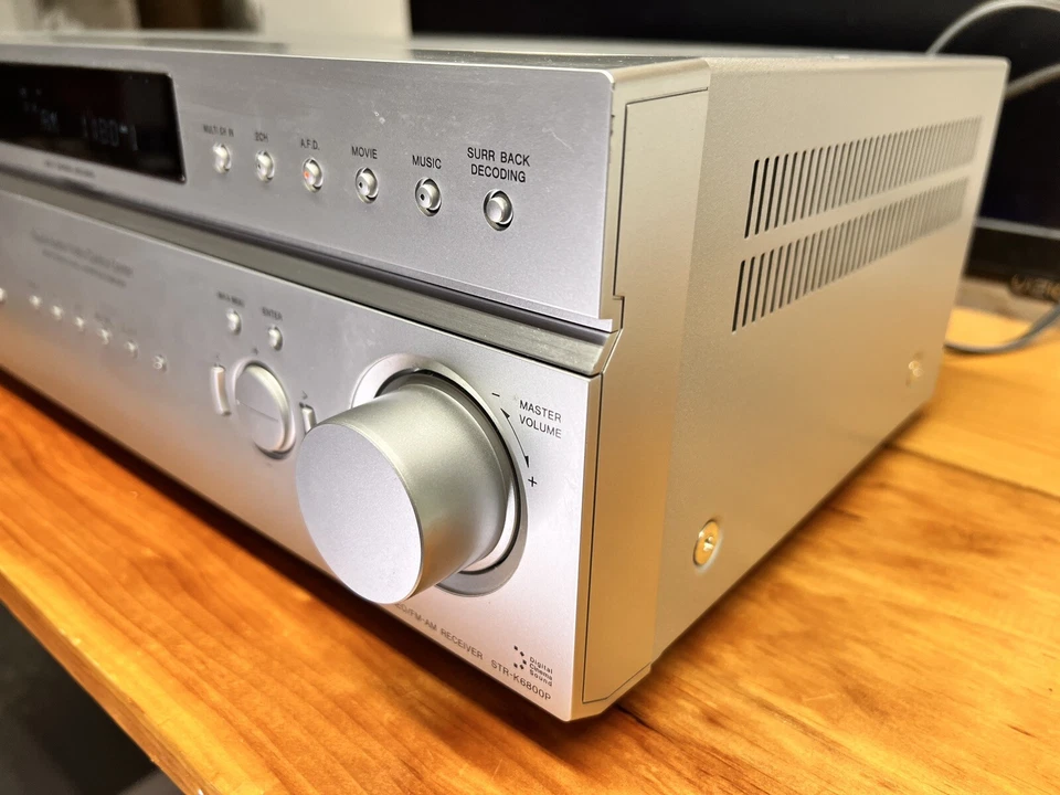 Sony STR-K6800P Receiver HiFi Stereo 6.1 Channel Home Theater AM/FM Audio Silver - Image 4 of 4