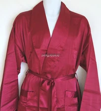Big & Tall 2nd Item FREE SHIP Men's Silk Satin Robe Pajama Lounge 3X 4X 5X