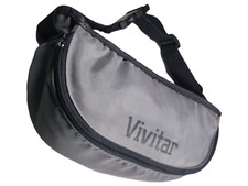 VINTAGE VIVITAR FANNIE PACK CAMERA CASE LARGE GRAY w/ WAIST STRAP FREE SHIPPING