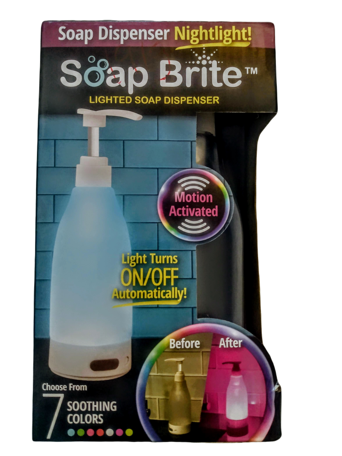 SOAP DISPENSER NIGHTLIGHT SOAP BRITE MOTION ACTIVATED-image