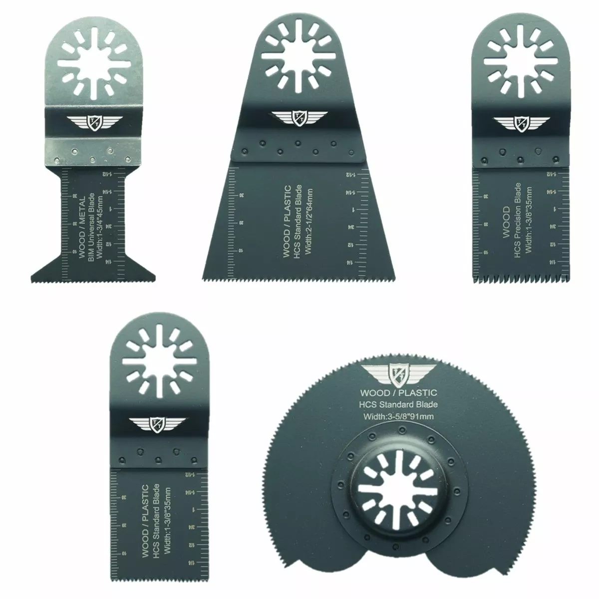 5 x Mix Blades for Ryobi Aldi Ferrex FM300 Aldi Workzone Multitool