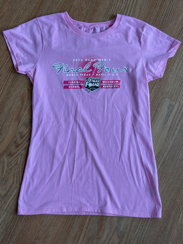 2014 Final Four Pink Shirt Flordia-Wisconsin-UConn-Kentucky Womens S