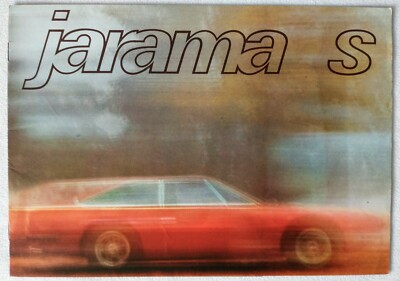 1974 Lamborghini Jarama S Original Sales Brochure Bertone Prospekt Excellent