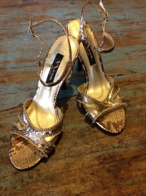 nina new york gold heels