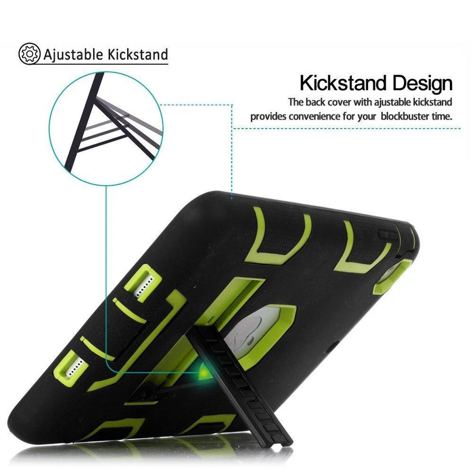 For Apple iPad 2/3/4/7/8/9 Mini 12345 Air 1/2 10.2"10.9”11" Military Case Cover - Image 3 of 4