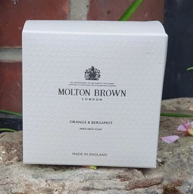 MOLTON BROWN London Orange & Bergamot 150G Round Disc Yellow Perfumed Soap Bar
