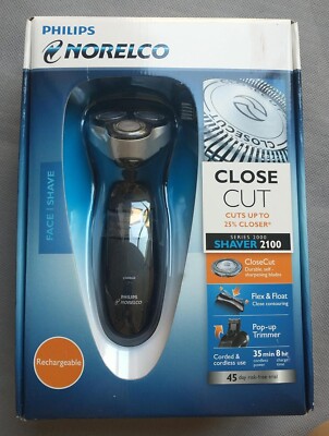 Philips Norelco Close Cut Rechargeable Electric Shaver 2100 6948XL New Worn Box