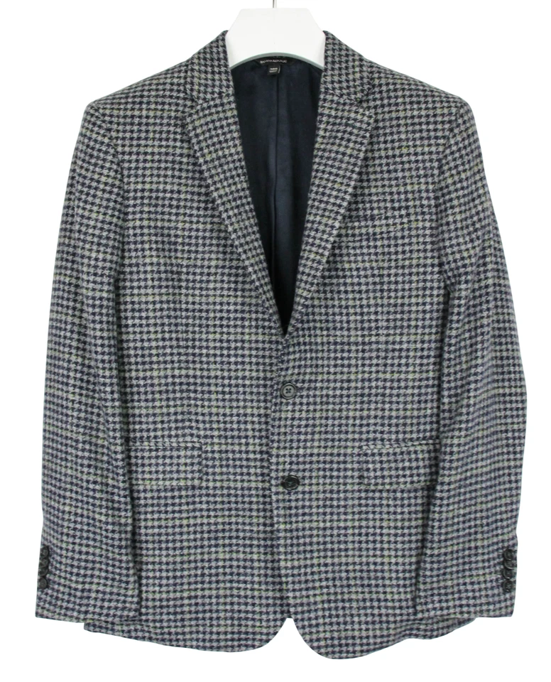 Banana Republic Blazer Laine Bleu Col Châssis Standard Fit Homme 38S - Photo 1/4