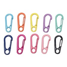 10lots Compacts Carabiner Clip Miniature Carabiner Snap Hook Colorful Carabiner