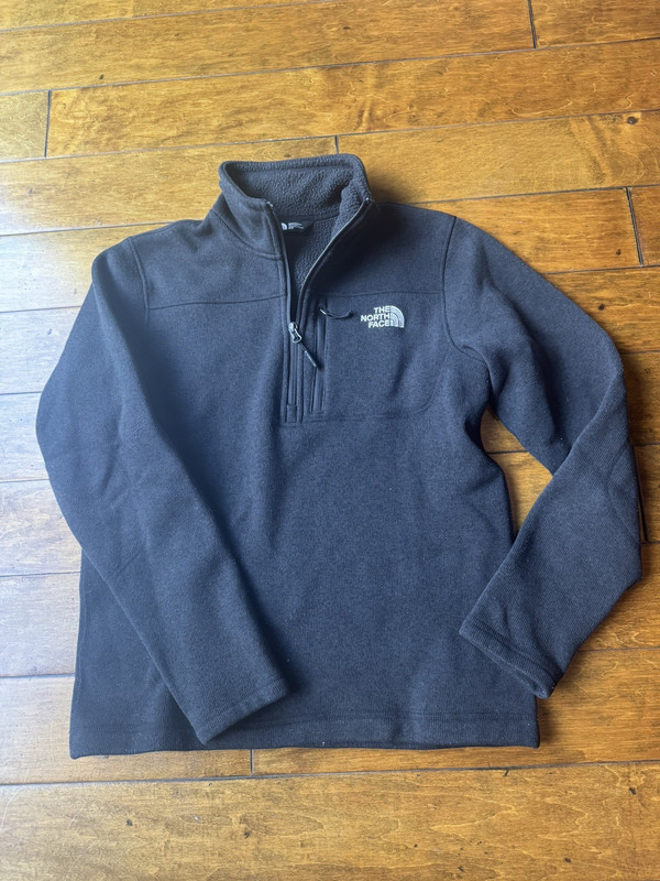 The North Face Gordon Lyons 1/4 Zip Pullover Black Size Medium