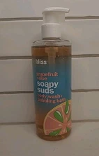 BLISS Soapy Suds Body Wash + Bubbling Bath Grapefruit & Aloe 16oz (B3-K14)