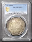 8 Tailfeather 1878 Morgan Dollar, PCGS MS62
