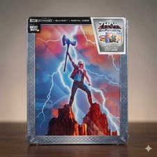 Thor Love and Thunder (4K, Blu-Ray, Digital) Ltd Ed Best Buy Steelbook