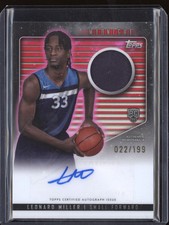 Leonard Miller 2023-24 Topps Midnight RJA-LM Rookie Jersey Auto Twilight RC /199
