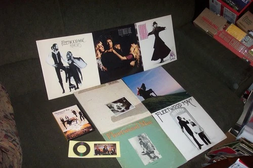 FLEETWOOD MAC 8 LP LOT w RUMOURS, MIRAGE, FUTURE GAMES, TUSK, STEVIE NICKS & DVD