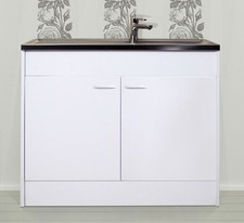 Komplettspüle Spülenschrank 100x50cm KS 50 Küchenschrank Spüle Küche Unterschran